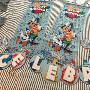 Disney Cruise Wish Happy Birthday Celebration Magnetic Banners